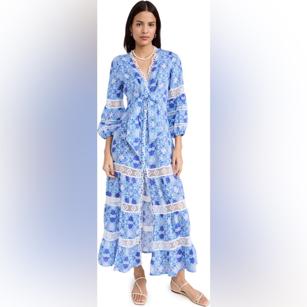 Blue Floral Maxi Dress